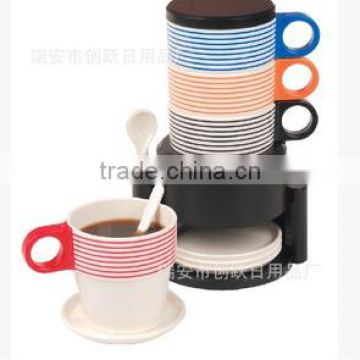 New design tableware coffee cup plastic cup set wholesale