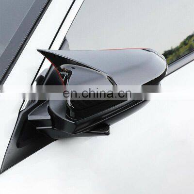 Door Mirror Covers,2pcs Glossy black Style Rear view Mirror Cover for HONDA CIVIC 2016-2020