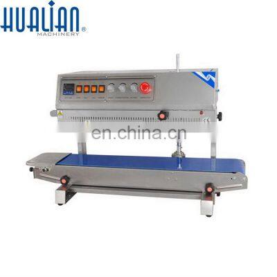 FRM-810II HUALIAN Automatic Continuous Band Sealer Plastic Bags Hull Stainless Steel 0-12 (0-16) 220*2 (300*2) 40*2 50 12m/min