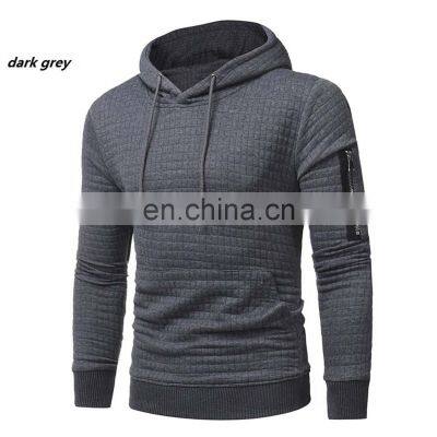 Wholesale custom plus size fashion men's autumn and winter warm sports long-sleeved hooded sweater jacket plus size S-5XL