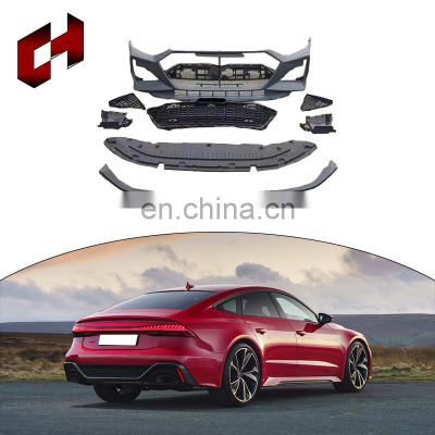 CH High Quality Front Rear Lip Fenders Side Skirt Installation Svr Cover Body Kit For Audi A7 2019-2021 To Rs7