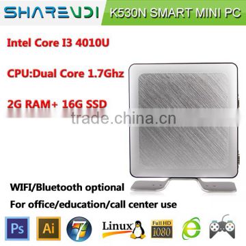 SHAREVDI X86 Intel core I3 4010U MINI PC K530N support all win/linux OS 2*USB3.0 6*USB2.0