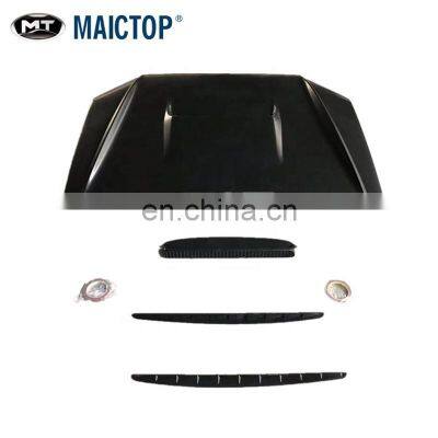 MAICTOP car accessories car bonnet cover with holes engine hood iron black good quality have stock for prado 2018 fj150