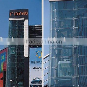 construction glass, tempered glass, glass wall