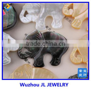 High quality White Mother of Pearl MOP Shell Elephant Animal Beads