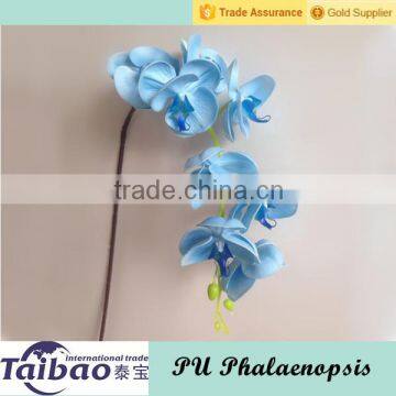 Hot sale made in China PU material artificial blue butterfly orchid