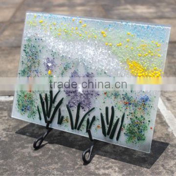 MX100118 Tiffany Glass Plate For Home Decoration