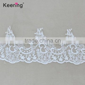 2017 new embroidery lace trim for bridal dress WTPA-069