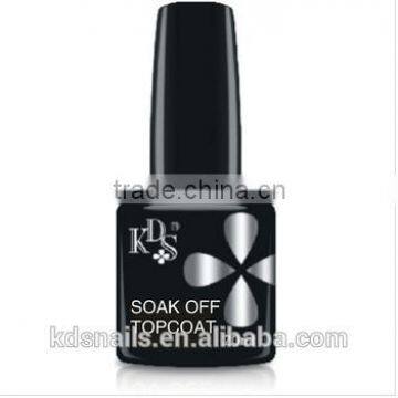 2015 KDS soak off no mucus topcoat for nail art China factory