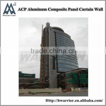 Aluminum curtain wall for facade decoration