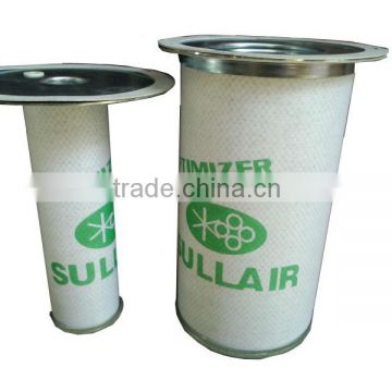 0.1um Filter Fineness Sullair Air Compressor Oil Separators with 3500 - 5200h Service Life