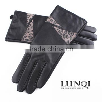 2015 new style elegant skeepskin leather gloves---women