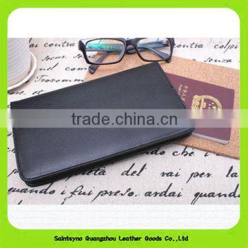 Custom travel leather passport holder, cheap long style Leather Passport Holder