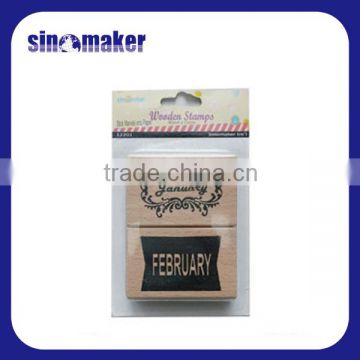 new design name stamp wooden stamp for children and kids