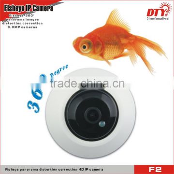 180 degree surveillance camera 3.MP wide angle P2P fisheye ip camera,F2