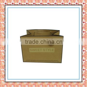 China supplier custom shopping paper bag brown kraft paper bag for shopping bag