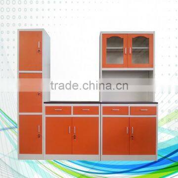 China supplier high quality steel kitchen cabinet, steel kitchen cupboard on selling