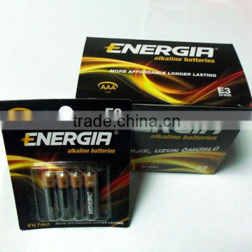 CIS countries market Energia brand Alkaline Battery AA LR6/AM-3
