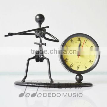 Violin Metal crafts clock decorations