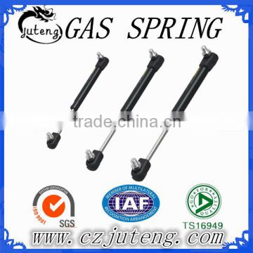 Gas lift spring for TV rack in time-dependent stability