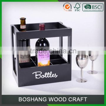 2 Bottle Wooden Wine Boxes For Shipping Wine Glasses