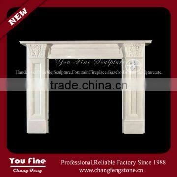 American White Marble Fireplaces Frame