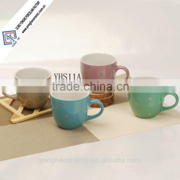 Hot sale ceramic disposable small coffee cup 250ml
