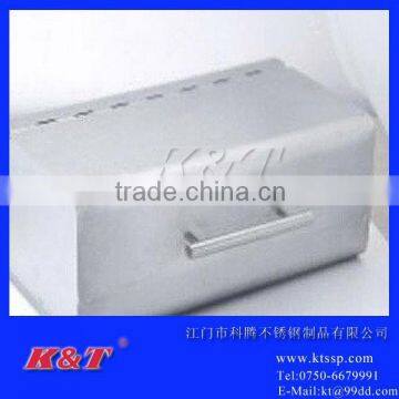 high quality rectangle stainless steel bread box