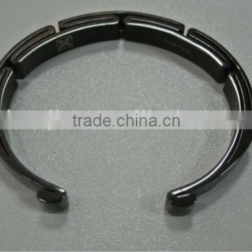 High quality IP black titanium bangle