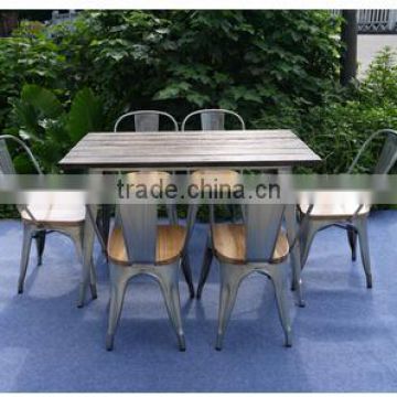 Factory Wholesale Industrial chair and table for restaurant