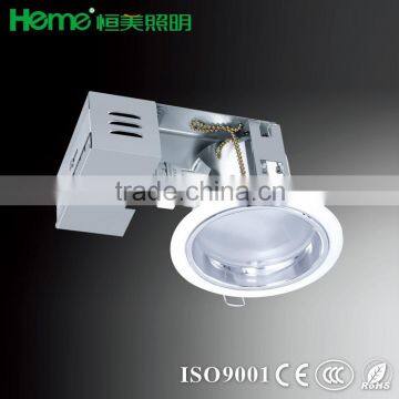PLC led simple round frosted glass downlight with cut out 130mm