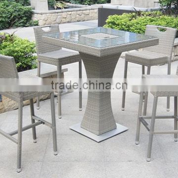 New outdoor product rattan bar table and bar chair