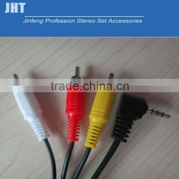 3.5mm to av cable/AV Cable/ component av cable,4rca plug to 4 rca plug