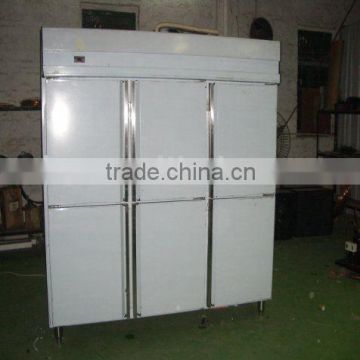 Six door commercial refrigerator with temperature -12degree C