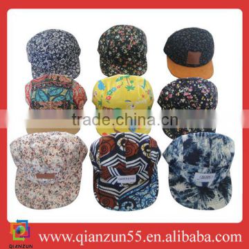 colorful floral caps custom snapback oem hats wholesale snapbacks cotton polyester denim jeans suede corduroy caps and hats
