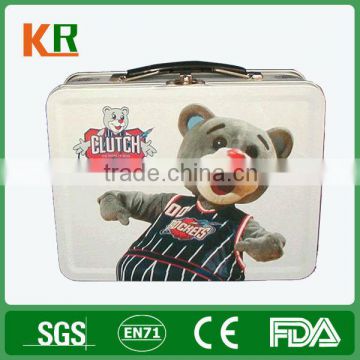 Kairu Cubs metal tin plate chinese food box for lunch