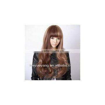 2014 new poducts teo color long curly wig