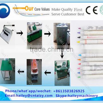 0086-13503826925 high efficiency newspaper pencil making machine production line