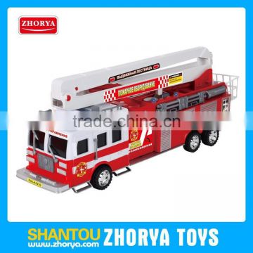 Hot sell red fire truck toy musical and light fire truck multiple functions toy