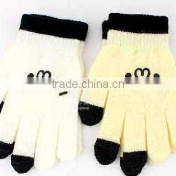 Hot selling touch screen winter gloves for smartphone, cheap knit gloves, hand gloves manufacturers in china