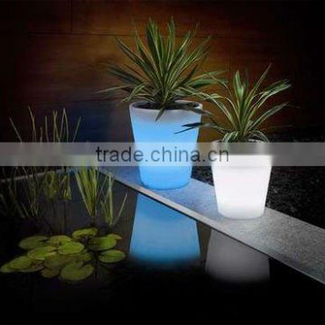 round shape Colorful LED Flower Pot with remote controler