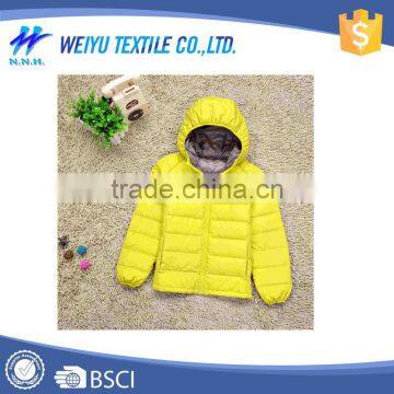 Latest fashion light down promotional jacket for children