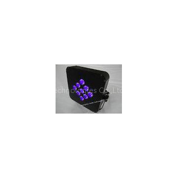 RGBWAU Rechargeable Portable LED Stage Light , Green / Blue / White / Amber / UV Led Lighting