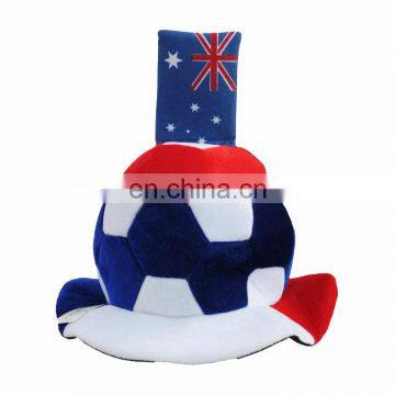 MCH-1232 Funny Velvet Australia flag color football match fans hat