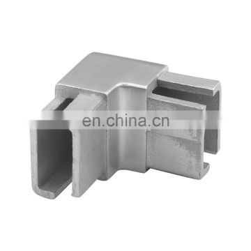 90 degree Square Stainless Steel Stair Railing Handrail Tube Connector Inox Elbow