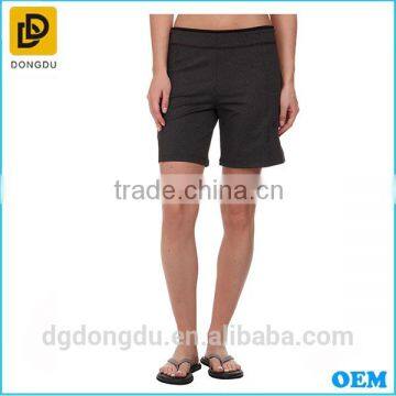 Custom wholesale fashion high quality 100 % cotton casual lady shorts