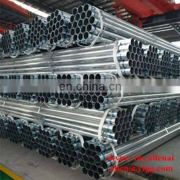 0.9mm pre galvanized steel pipe for greenhouse construction / Gi Tube galvanizado