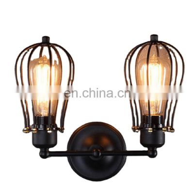 American vintage wall lamp single/double heads Indoor wall lamps E27