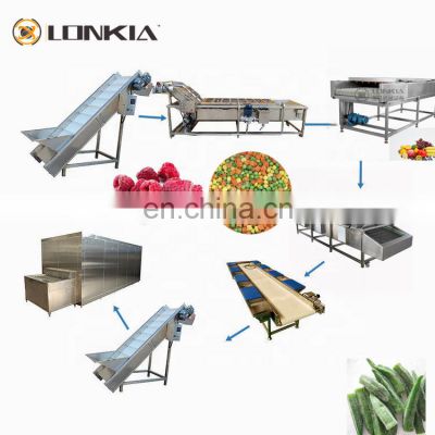 LONKIA Frozen Vegetable Production Line/Food Processing Machine/okra Frozen Production Line Made In China