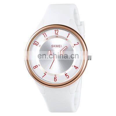 new skmei 1590 silicone strap waterproof quartz watches japan movt women watches for ladies